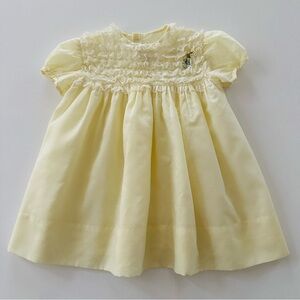 Vintage 3T Toddler Girl Yellow Dress Spring Summer